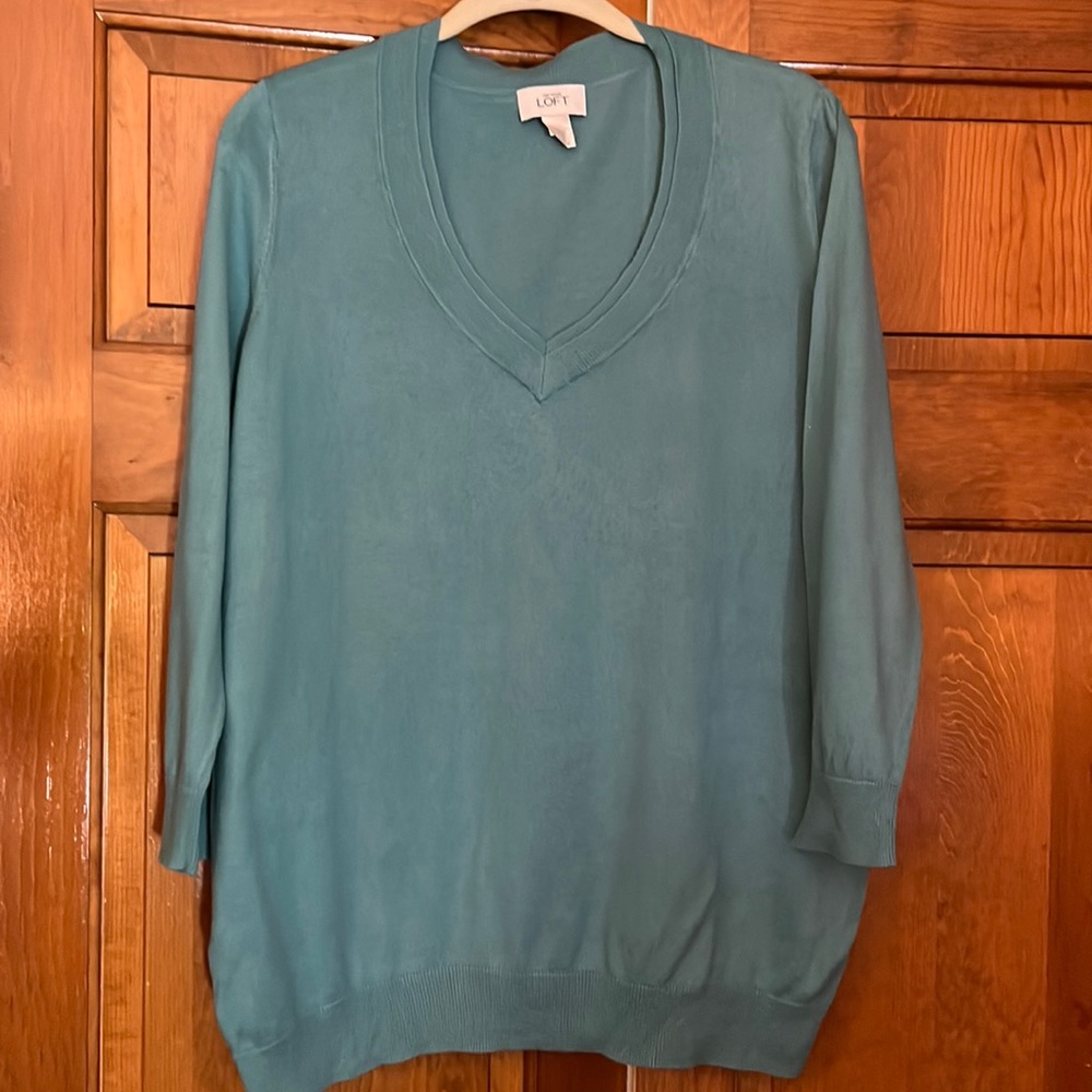 LOFT women’s 3/4 sleeve, Pima cotton lightweight